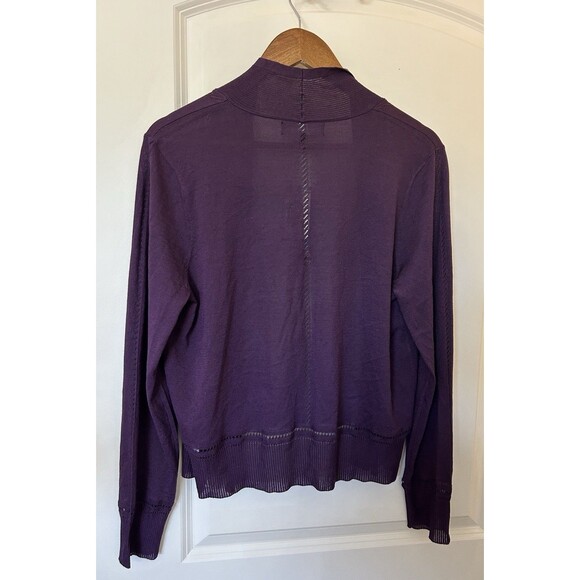 Jones NY Womens Cardigan Extra Large Open Front Lightweight Classic Sweater - Picture 4 of 11